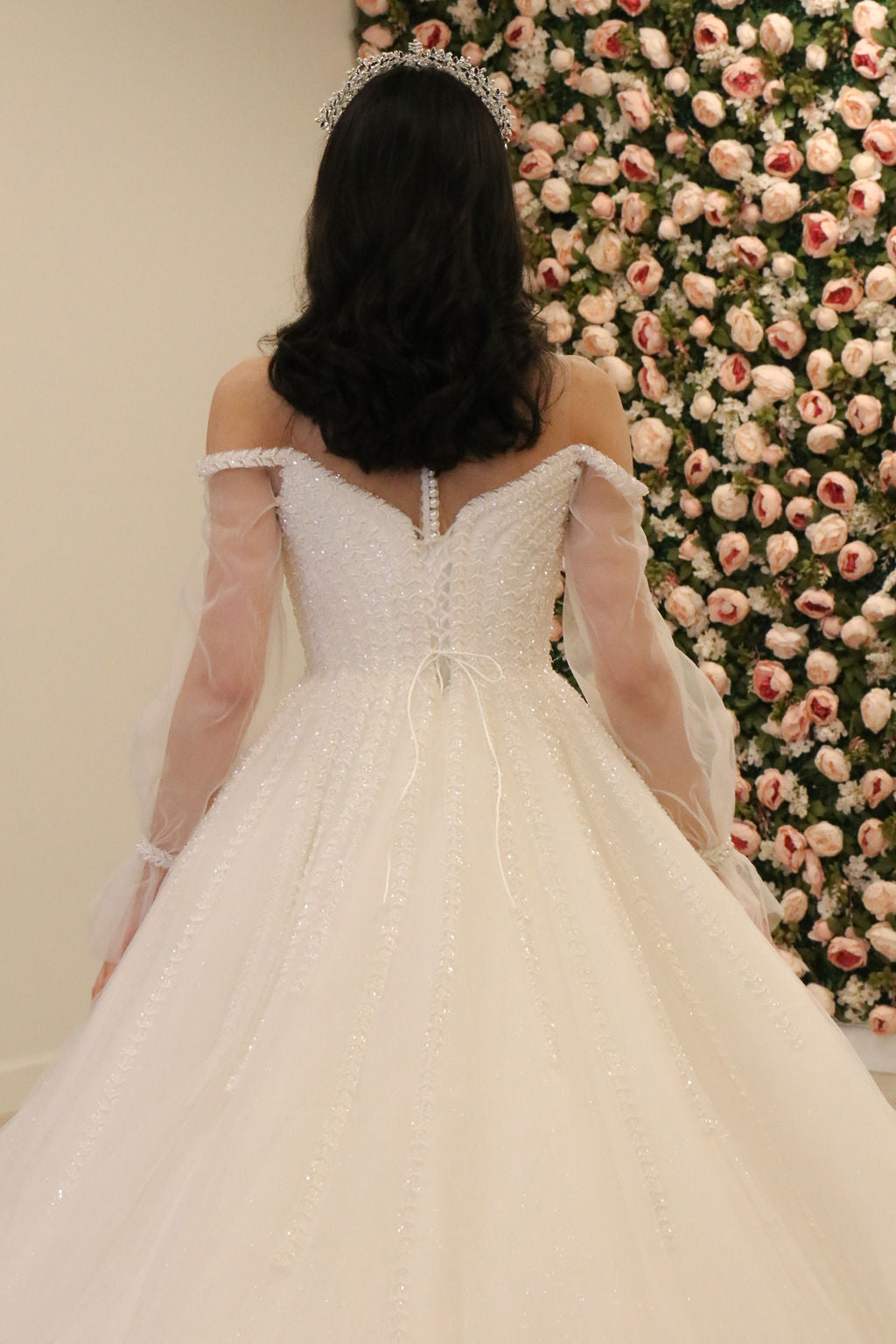 White ball gown princess dress